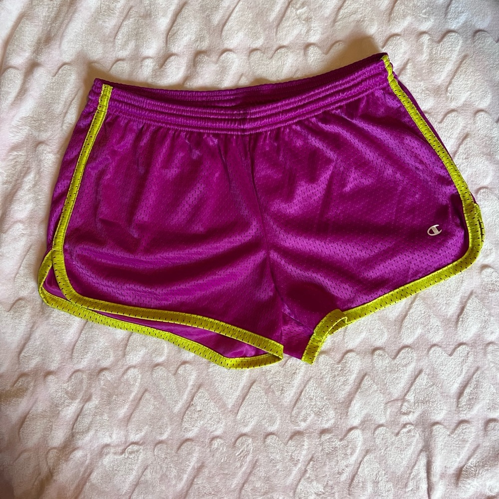 Purple champion athletic shorts